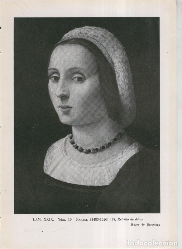 Postkarten: La coleccion Cambo, lamina 29: Rafael: Retrato de dama - F.J.Sanchez Canton