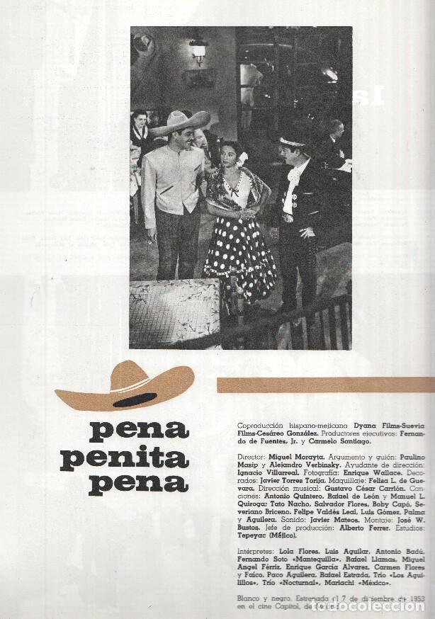 Postales: Ficha cine Suevia Films: Pena penita pena y La cruz de Mayo - varios