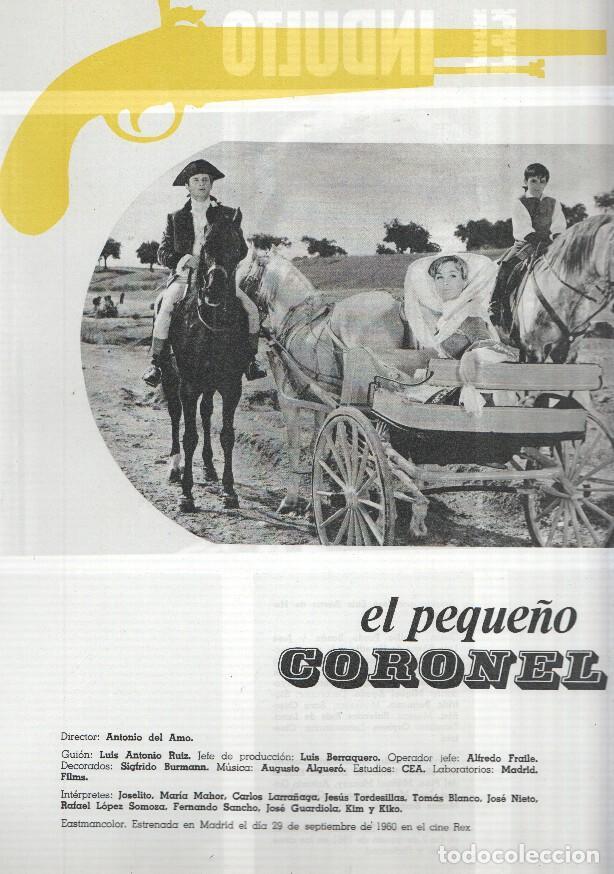 Postkarten: Ficha cine Suevia Films: El peque&ntilde;o coronel y El indulto - varios