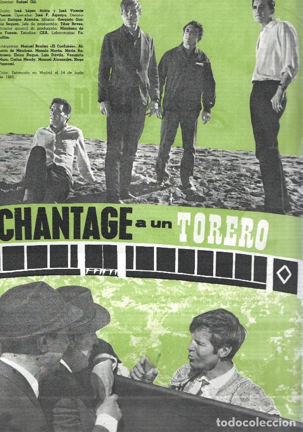 Postkarten: Ficha cine Suevia Films: Chantaje a un torero y Nunca pasa nada - varios
