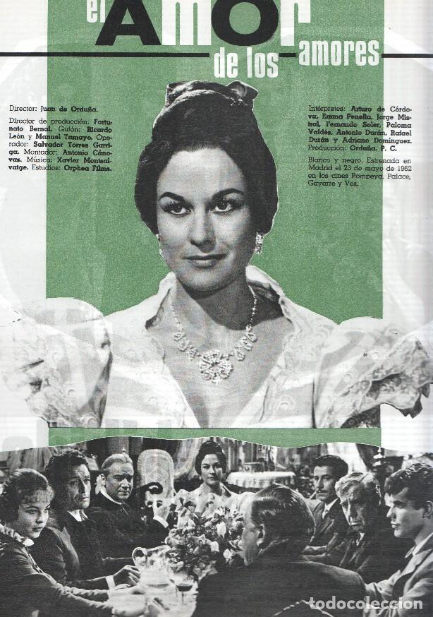 Postkarten: Ficha cine Suevia Films: El amor de los amores y Prohibido enamorarse - varios