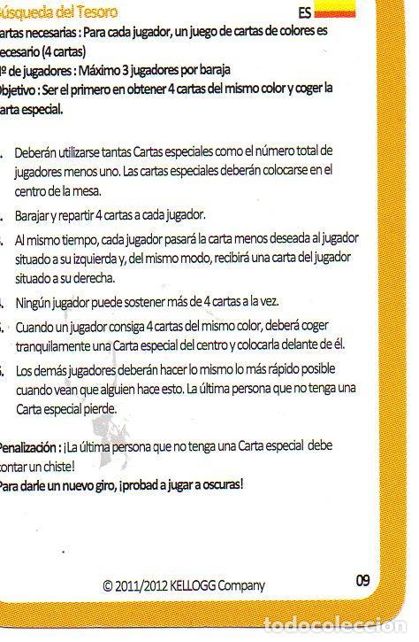 Postkarten: CROMO COLECCION CEREALES COCO POPS: Busqueda del tesoro. Instrucciones espa&ntilde;ol y holandes - Varios