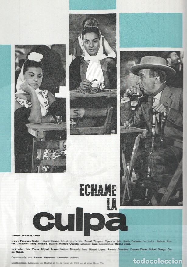 Postkarten: Ficha cine Suevia Films: Echame la culpa y Escucha mi cancion - varios