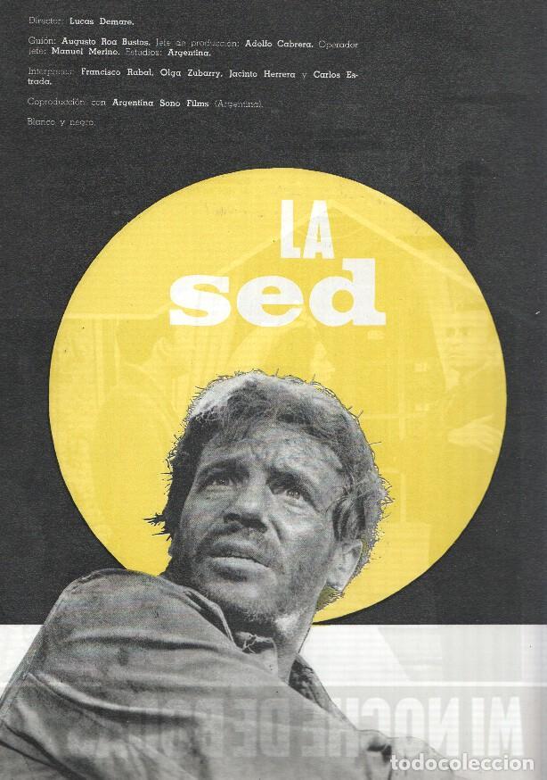 Postkarten: Ficha cine Suevia Films: La sed y Mi noche de bodas - varios