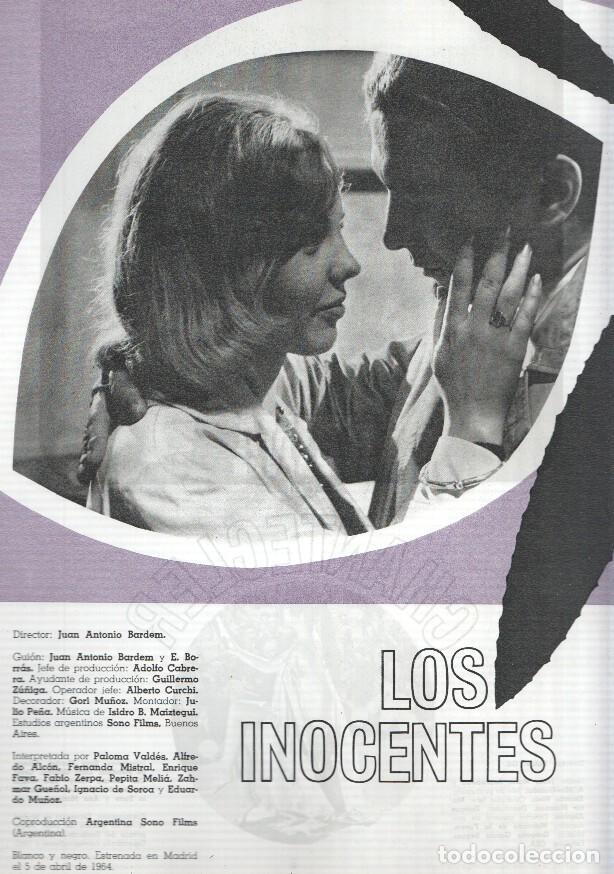 Postkarten: Ficha cine Suevia Films: Los inocentes y La reina del chantecle - varios
