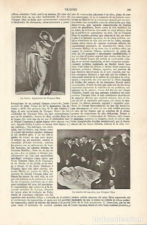 Postcards: LAMINA ESPASA 5925: La Danza por Vazquez Diaz - Varios Autores