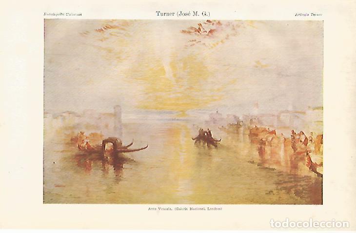 Postais: LAMINA ESPASA 12044: Ante Venecia por Turner - Varios