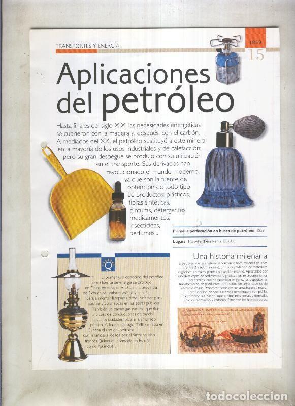 Postkarten: Aplicaciones del petroleo: son 4 paginas y - varios