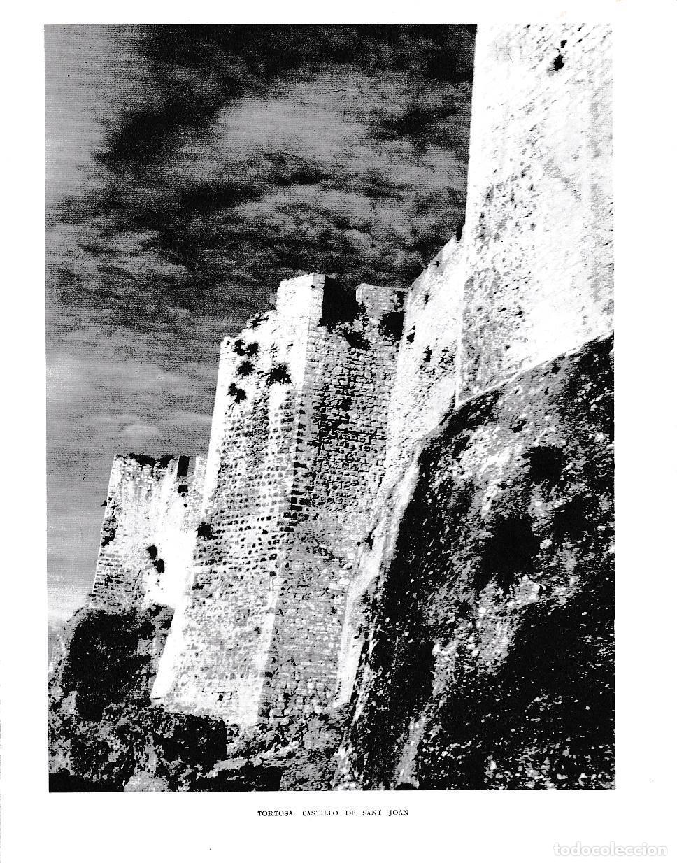 Postais: LAMINA 6557: Tortosa castillo de San Juan - Jose Pla