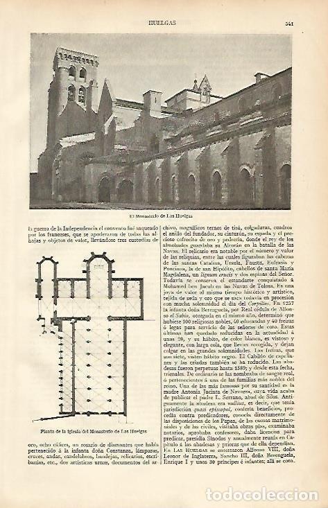 Postales: LAMINA ESPASA 4477: Monasterio de Las Huelgas Burgos - Varios Autores