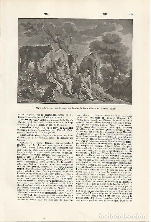 Postales: LAMINA SALVAT 80305: Argos adormecido por Hermes por Jordaens - Varios