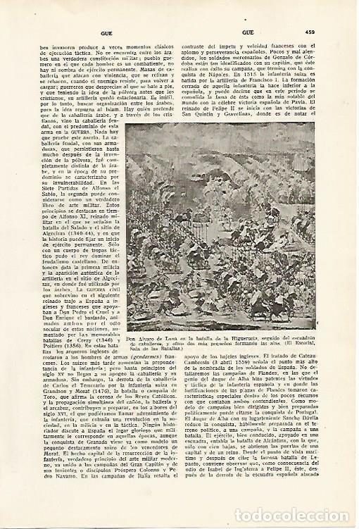 Postais: LAMINA SALVAT 80127: Alvaro de Luna en la batalla de la Higueruela - Varios