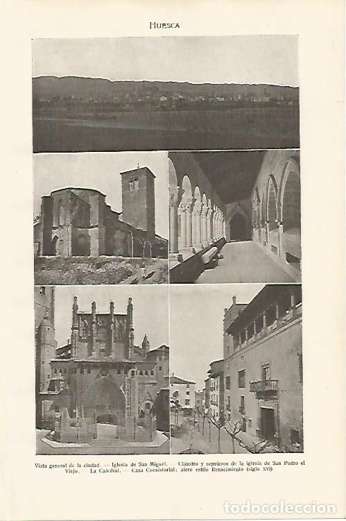 Postkarten: LAMINA SALVAT 80207: Vistas de Huesca - Varios