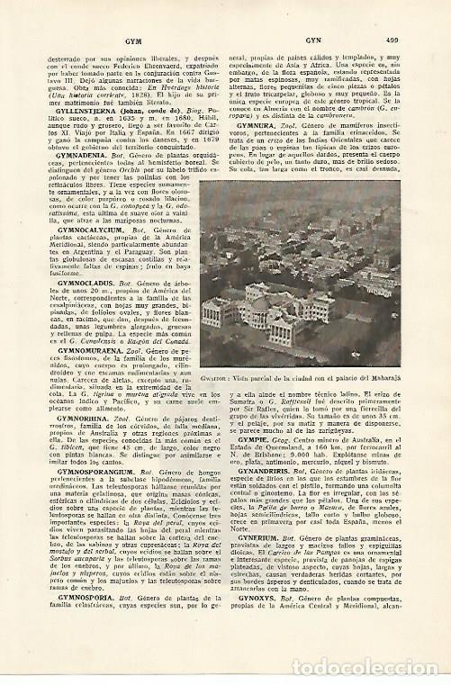 Postales: LAMINA SALVAT 80130: Palacio del Maharaja en Gwalior India - Varios