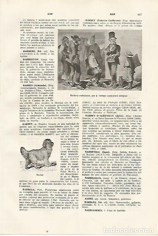 Postales: LAMINA SALVAT 80478: Barbero ambulante por F. Ortego - Varios