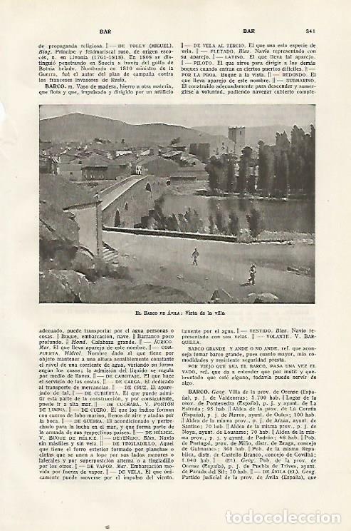 Postales: LAMINA SALVAT 80483: Vista de El Barco de Avila - Varios