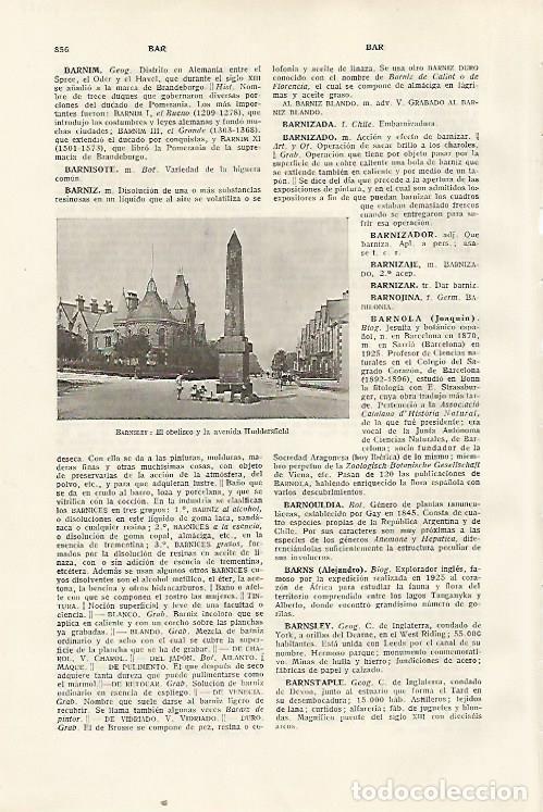 Postales: LAMINA SALVAT 80488: Obelisco en Barnsley - Varios