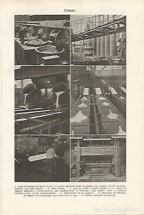 Postales: LAMINA SALVAT 80174: Hierro - Varios