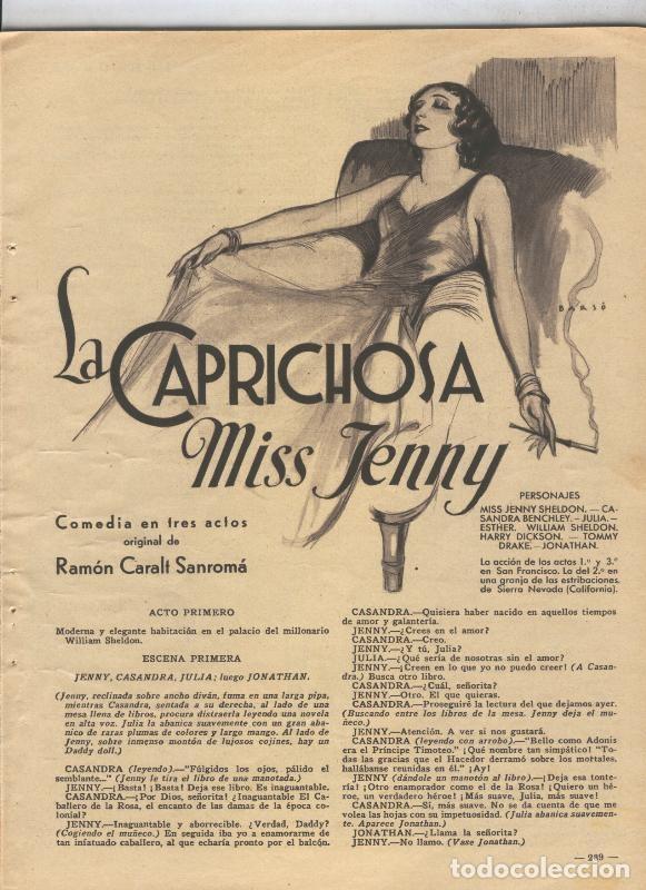 Postkarten: Lecturas numero 154, marzo 1934: La caprichosa Miss Jenny de Ramon Caralt Sanroma - Varios