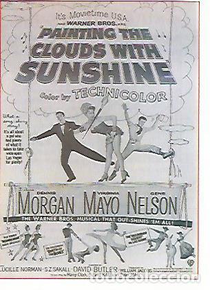 Postales: CROMO CINE 1885: PINTA LAS NUBES CON UNA SONRISA - Varios