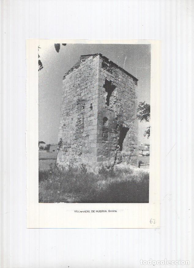 Postales: Historia de Aragon: lamina numero 062: Villarreal de Huerva (ermita) y Villel (puerta medieval) -
