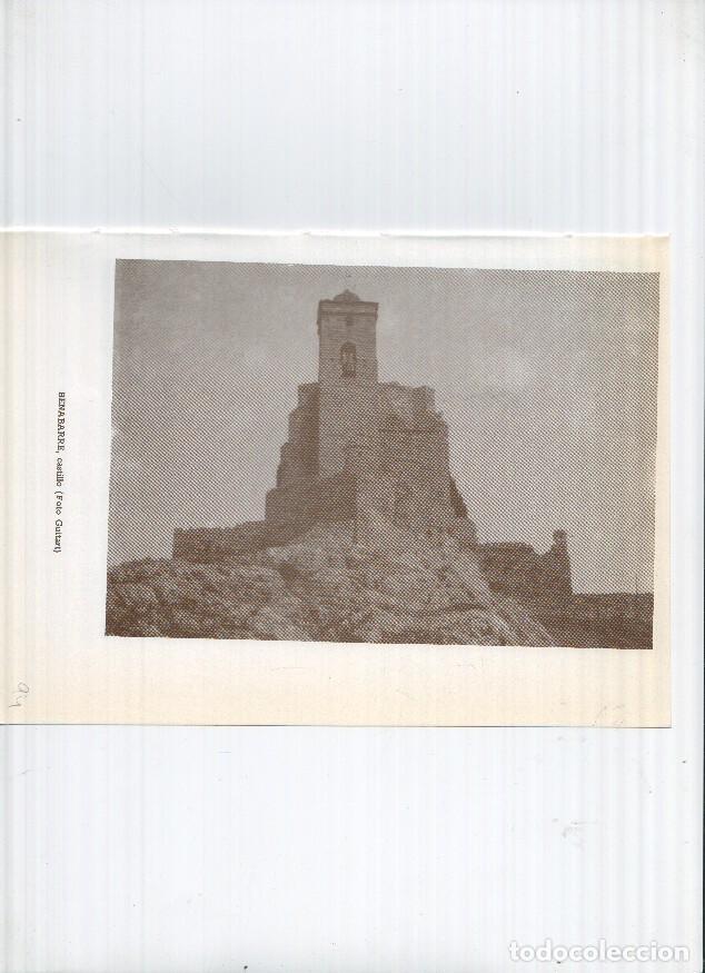 Cartoline: Historia de Aragon: lamina numero 094: Benabarre (castillo) y Abizanda (castillo) -
