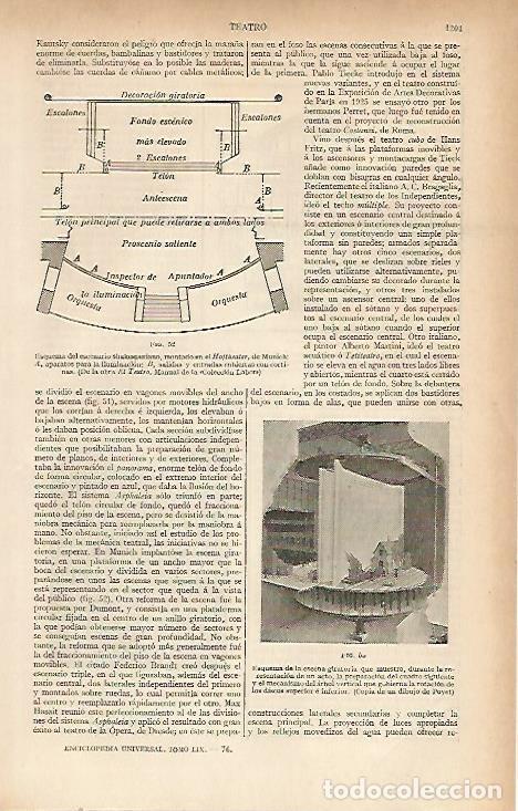 Postkarten: LAMINA ESPASA 5820: Esquema del escenario para el Holftheater de Munich - Varios Autores