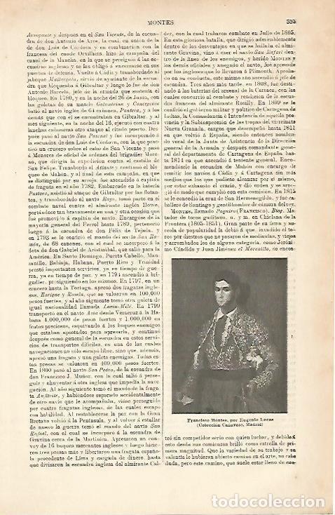 Cartoline: LAMINA ESPASA 8646: Francisco Montes por Eugenio Lucas - Varios