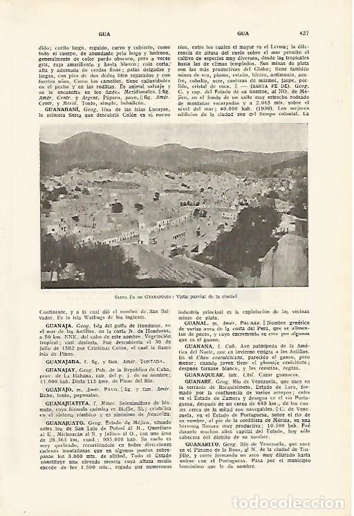 Postales: LAMINA SALVAT 80119: Santa Fe de Guanjuato Mejico - Varios