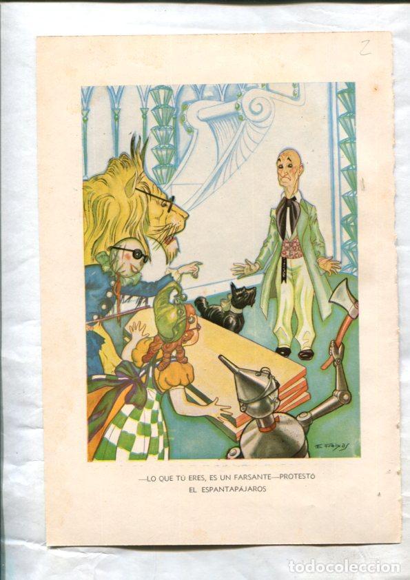 Cartoline: Emilio Freixas lamina numero 02 realizada para la obra El Mago de Oz