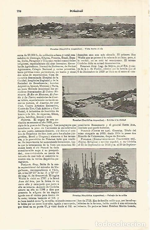 Postkarten: LAMINA ESPASA 17241: Posadas Argentina - Varios