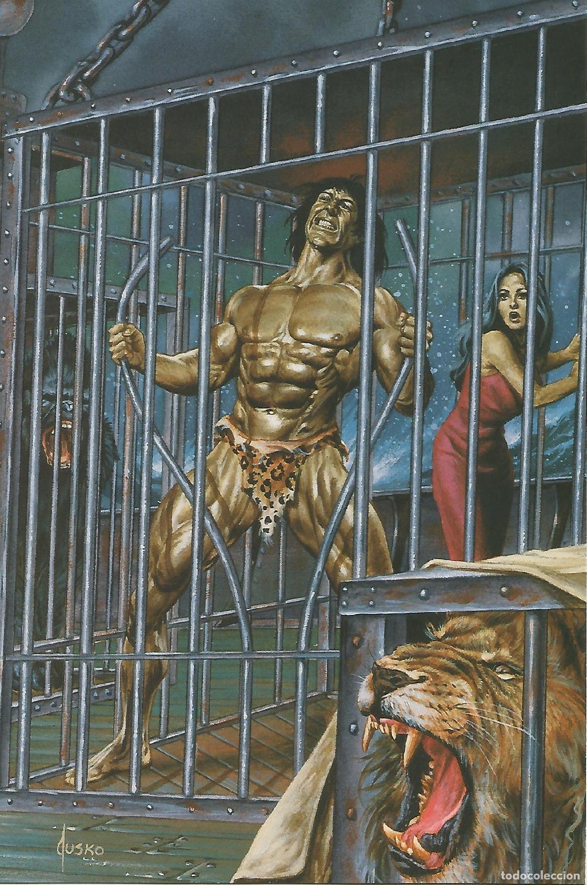 Cartes Postales: Colossal Card 34: Joe Jusko. Caged Fury - Joe Jusko