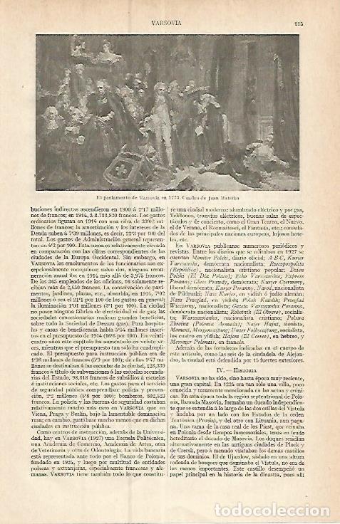 Postais: LAMINA ESPASA 17333: El Parlamento de Varsovia en 1773 por Mateiko - Varios