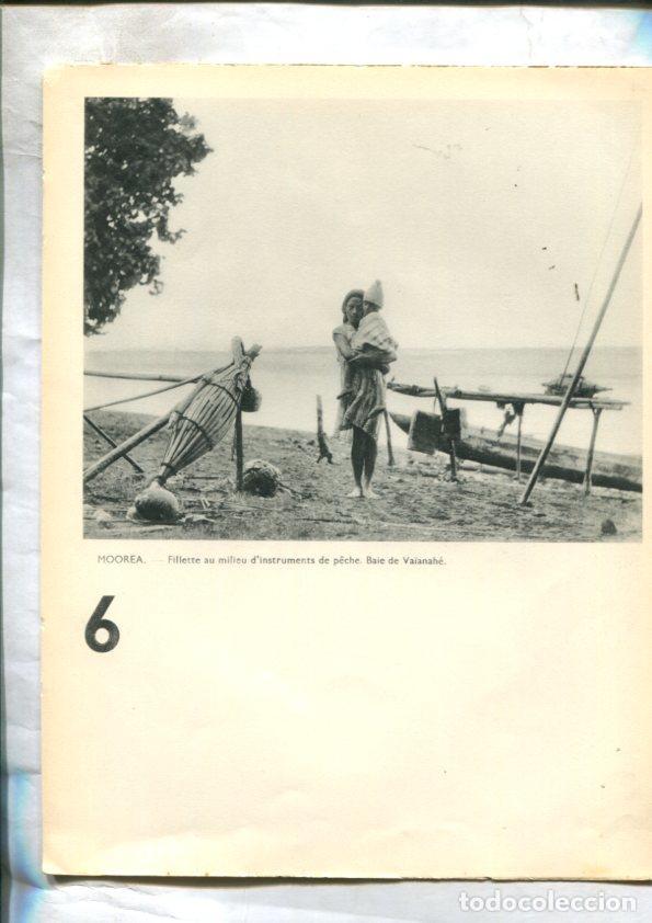 Postales: Tahiti: lamina 34: Moorea: Baie de Vaianahe y Baie de Pao-Pao