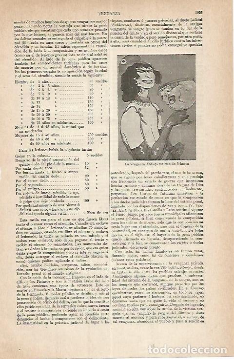 Cartes Postales: LAMINA ESPASA 17501: La Venganza dibujo de Johnson - Varios