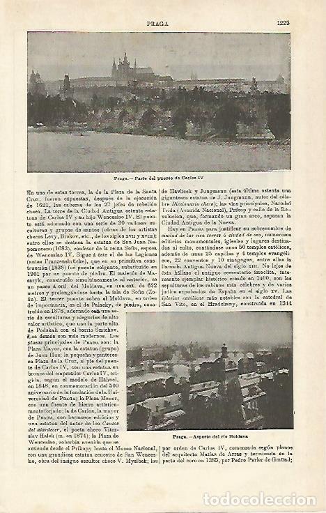 Postkarten: LAMINA ESPASA 17294: Puente de Carlos IV en Praga - Varios
