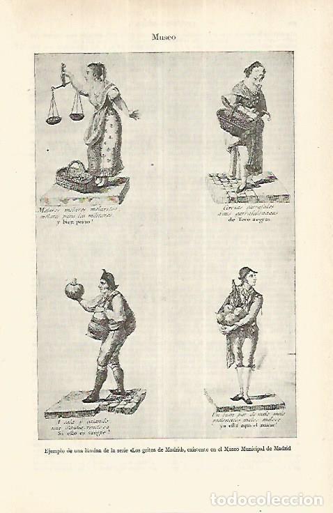 Postais: LAMINA ESPASA 17681: Los gritos de Madrid - Varios