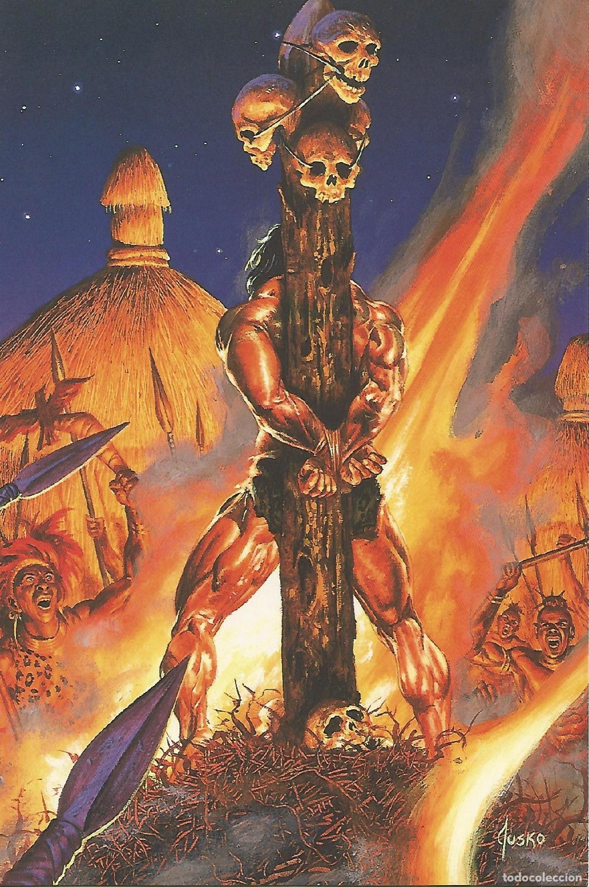 Postales: Colossal Card 52: Joe Jusko. The Sacrifice - Joe Jusko