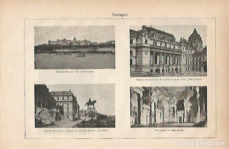 Postais: LAMINA ESPASA 11846: Vistas de Budapest Hungria - Varios