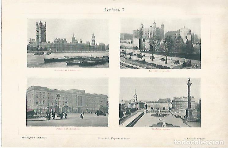 Postkarten: LAMINA ESPASA 1889: Vistas de Londres (en total 8 fotos) - Varios Autores