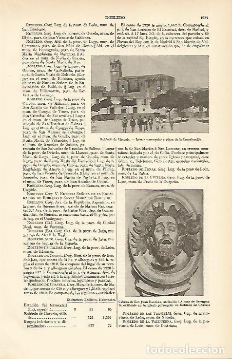 Postais: LAMINA ESPASA 6675: Iglesia de Robledo de Chavela Madrid - Varios Autores