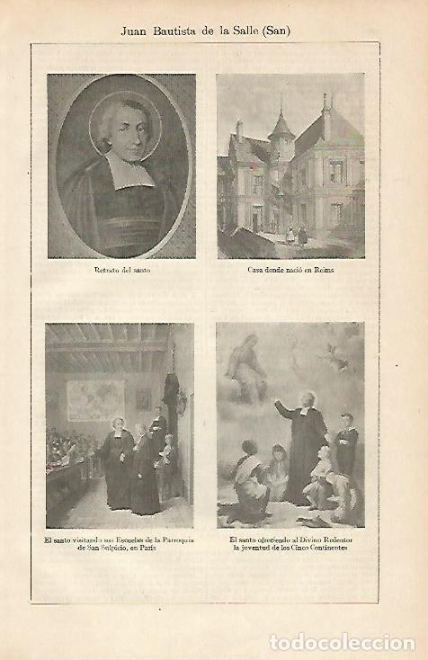 Postales: LAMINA ESPASA 6270: San Juan Bautista de la Salle - Varios Autores