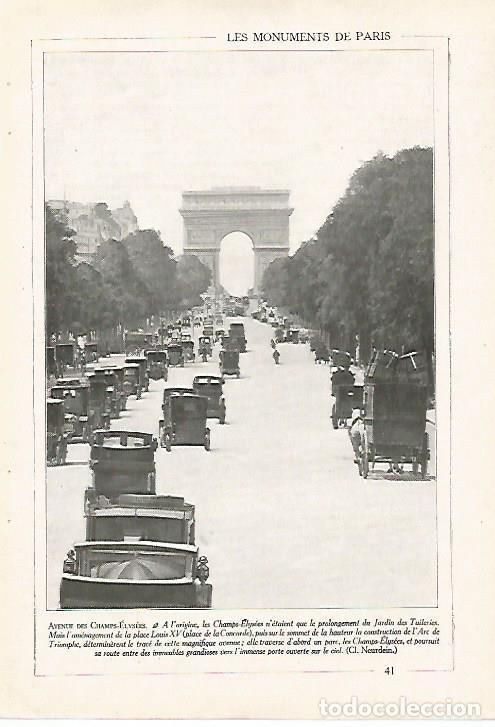 Postkarten: LAMINA 7397: Avenue des Champs Elysees en Paris - Varios