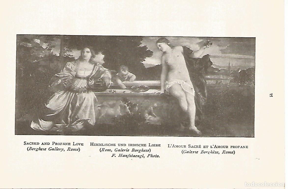Cartes Postales: Lamina 818: TIZIANO. Amor sagrado y profano - Varios