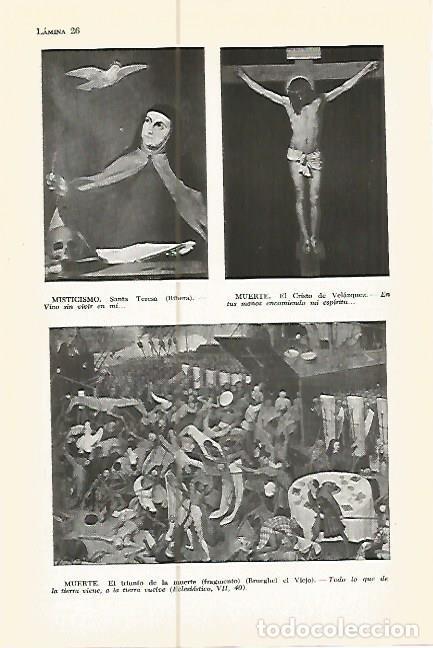 Postais: LAMINA 05359: Santa Teresa El Cristo de Velazquez y El triunfo de la muerte - Varios