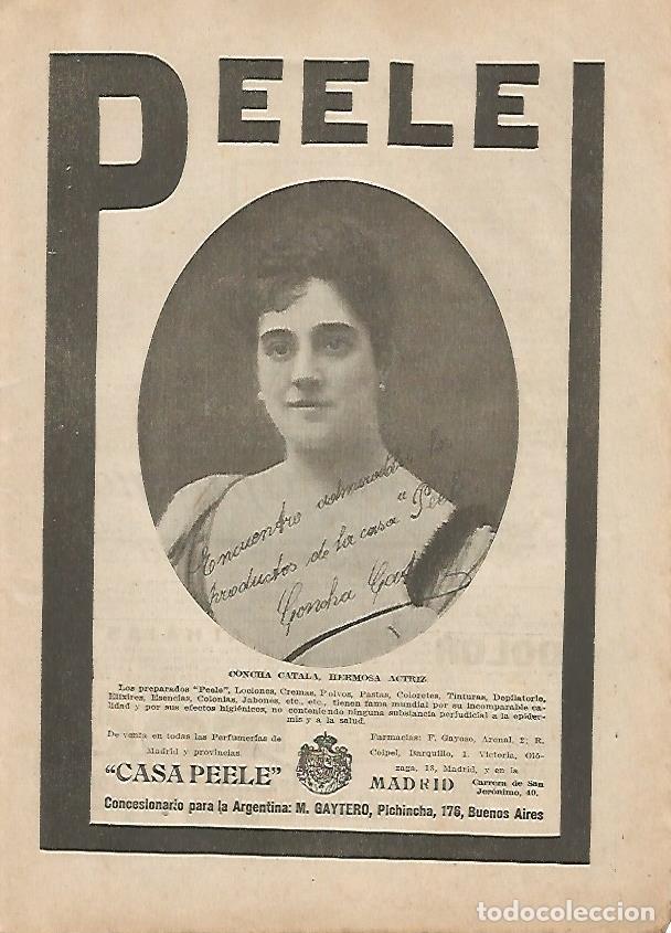 Postkarten: LAMINA BLANCO Y NEGRO 7427: Publicidad de Casa Peele en Madrid - Varios