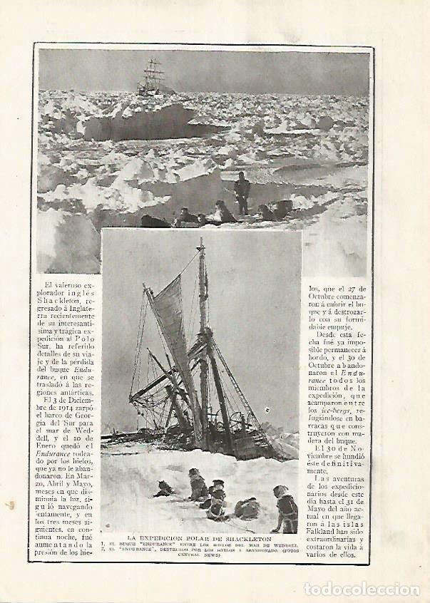 Cartoline: LAMINA BLANCO Y NEGRO 7625: Expedicion polar de Shackleton - Varios