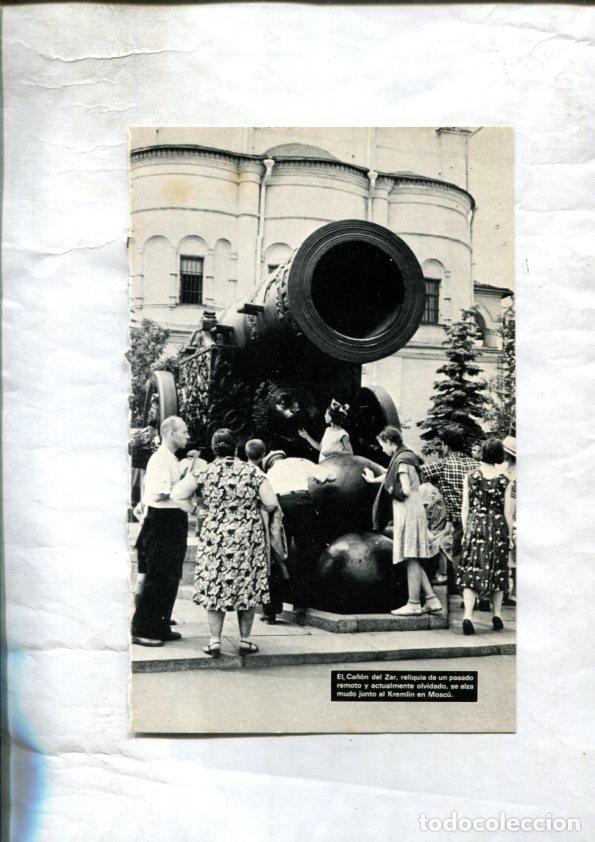 Cartes Postales: Foto: El ca&ntilde;on del Zar en Moscu (Rusia) y detalle de la fuente del Mannenken Pis en Bruselas (Belgic
