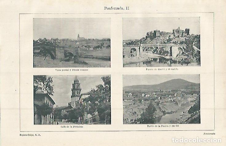 Postkarten: LAMINA ESPASA 15218: Ponferrada Leon - Varios