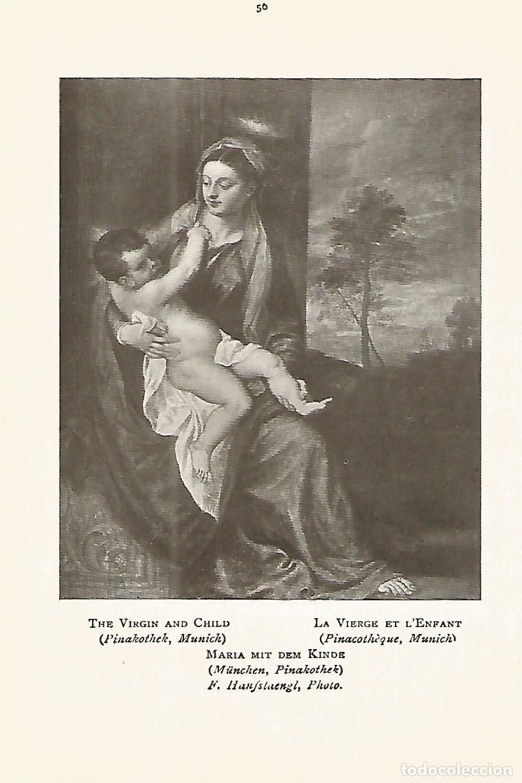 Postais: Lamina 828: TIZIANO. La Virgen y el Ni&ntilde;o - Varios